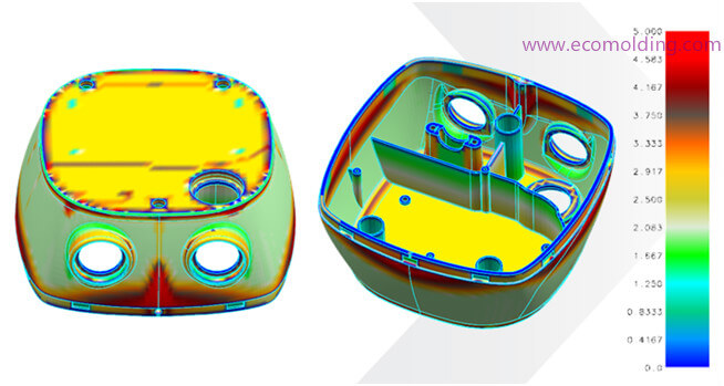 plastic wall thickness analysis