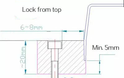 how to fix the inserts to the plastic injection mold