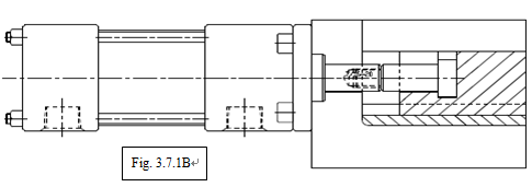 Air/Hydraulic Cylinder driving sliders