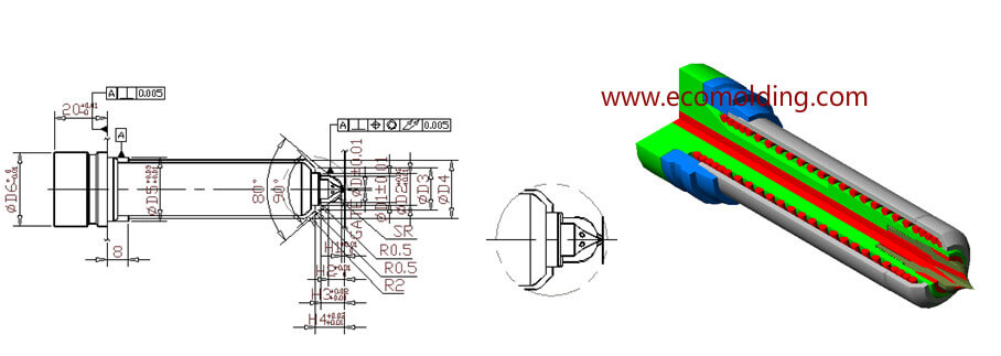 Hot Tip Hot Runner System of plastic injection mold