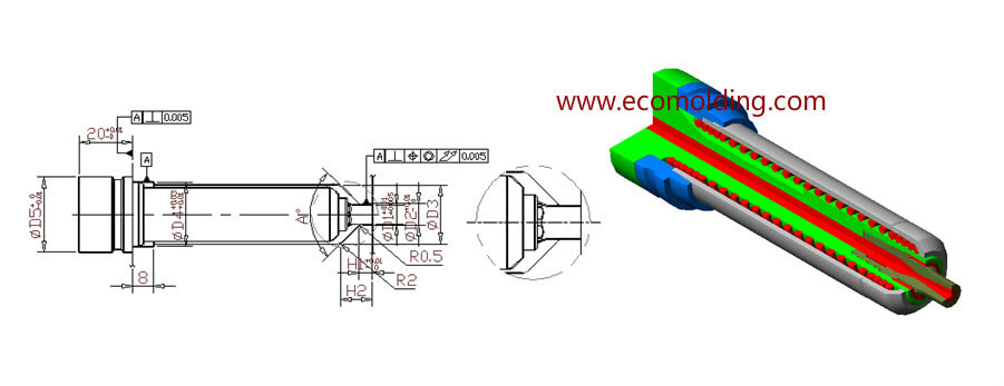 Sprue Gating Hot Runner Systems of plastic injection mold